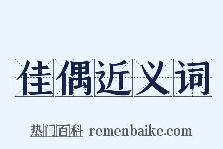 佳偶近义词是什么意思的图片